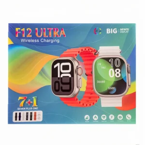 ساعت هوشمند 49 میلی متری اف 12 الترا مدل seven plus one 7+1 با 7 بند سیلیکونی