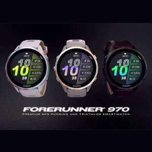 ساعت هوشمند 47 میلی‌متری گارمین مدل Forerunner 970 با بند سیلیکونی