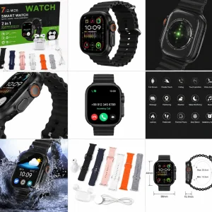ساعت هوشمند سایز49 میلیمتری مدل TX22 ULTRA3 با بند سیلیکونی
