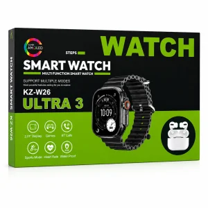 ساعت هوشمند سایز49 میلیمتری مدل TX22 ULTRA3 با بند سیلیکونی