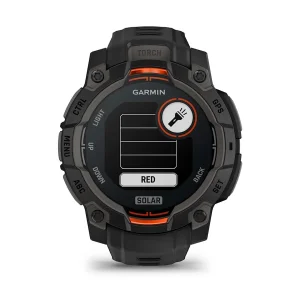 ساعت هوشمند 45 میلی‌متری گارمین مدل Instinct 3 Solar با بند سیلیکونی