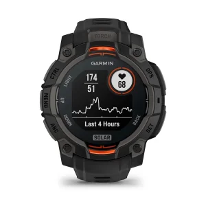 ساعت هوشمند 45 میلی‌متری گارمین مدل Instinct 3 Solar با بند سیلیکونی