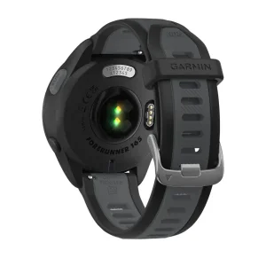 ساعت هوشمند گارمین مدل Forerunner 165 دارای قابلیت های کنترل موسیقی (Music Player)، قابلیت تغییر طرح ساعت یا تم بند سیلیکون