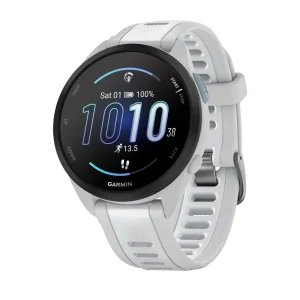 ساعت هوشمند گارمین مدل Forerunner 165 دارای قابلیت های کنترل موسیقی (Music Player)، قابلیت تغییر طرح ساعت یا تم بند سیلیکون
