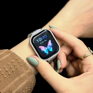 ساعت هوشمند مدل ZW10 41mm صفحه نمایش لمسی رنگی با بند استیل نگین دار