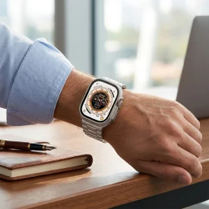 ساعت هوشمند 48 میلی متری مدل 1+7 با بند سیلیکونی
