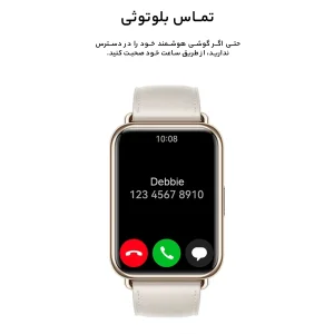 ساعت هوشمند هوآوی مدل WATCH FIT 2 Classic Edition بند چرمی