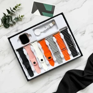 ساعت هوشمند 46 میلی متری ام سی آر مدل 7Straps با ۷ بند سیلیکونی