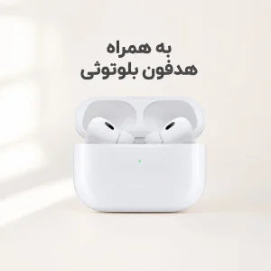 ساعت هوشمند 46 میلی متری مدل پلاس با بند سیلیکونی به همراه هدفون بلوتوثی