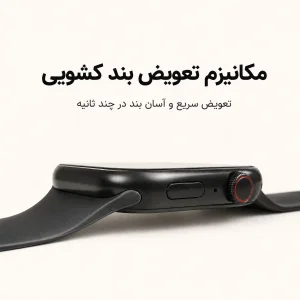 ساعت هوشمند 46 میلی متری مدل پلاس با بند سیلیکونی به همراه هدفون بلوتوثی