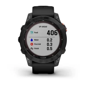 ساعت هوشمند گارمین مدل Fenix 7x SOLAR دارای قابلیت های صفحه نمایش لمسی , کنترل موسیقی (Music Player) , کنترل سطح اکسیژن خون، بند سیلیکون