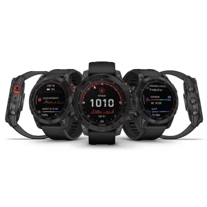ساعت هوشمند گارمین مدل Fenix 7x SOLAR دارای قابلیت های صفحه نمایش لمسی , کنترل موسیقی (Music Player) , کنترل سطح اکسیژن خون، بند سیلیکون