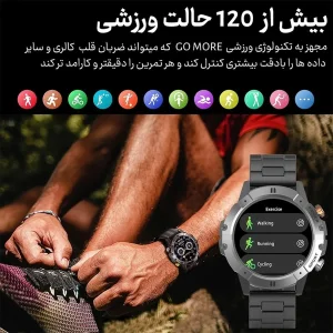 ساعت هوشمند 1.52 اینچی مدل C29 به همراه بند سیلیکونی