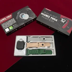 ساعت هوشمند 45 میلی متری مدل KW90MAX با بند سیلیکونی