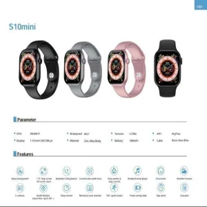 ساعت هوشمند 1.75 اینچ مدل S10MINI با بند سیلیکونی