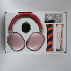 ساعت هوشمند مدل P9 Ultra2 pack با قابلیت کنترل موسیقی بند سیلیکونی به همراه هدفون