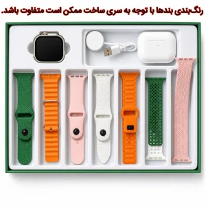 ساعت هوشمند 49 میلی متری کا ۱۲ مدل پلاس با بند سیلیکونی به همراه هدفون بلوتوثی