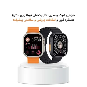 ساعت هوشمند 49 میلی متر مدل Royal X با بند سیلیکونی