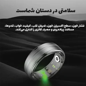 حلقه هوشمند مدل Smart Health Tracker رنگ مشکی