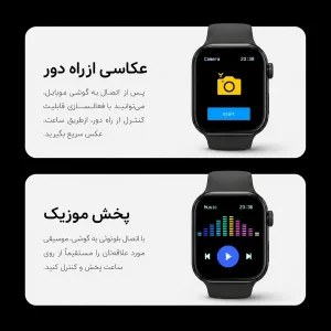 ساعت هوشمند 46 میلی متری الیور مدل واچ مکس با بند سیلیکونی
