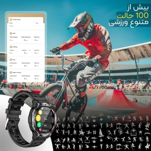 ساعت هوشمند 48 میلی متری مدل JB800 ULTRA با بند سیلیکونی