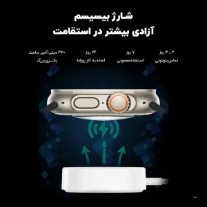 ساعت هوشمند 49 میلی متری کیوار مدل KE 36 ULTRA با بند سیلیکونی
