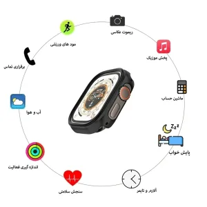 ساعت هوشمند 49 میلی متری کیوار مدل KE 36 ULTRA با بند سیلیکونی