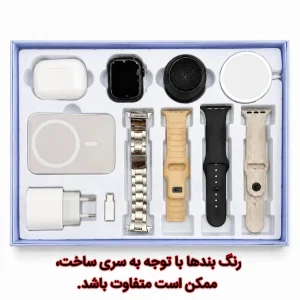 ساعت هوشمند ۴۹ میلی متری اکپو مدل D18 با بند سیلیکونی به همراه هدفون بلوتوثی