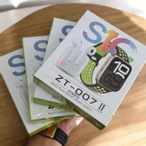 ساعت هوشمند ۴۹ میلی متری زد تی فیت مدل ZT-007 SERIES 10 با بند سیلیکونی به همراه هدفون