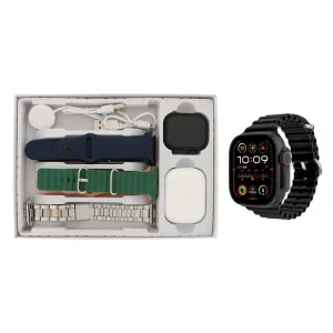 ساعت هوشمند 49 میلی متری مدل KEQIWEAR KW52 Ultra3 با بند فلزی