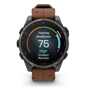 ساعت هوشمند 51 میلی‌متری گارمین مدل Fenix 8 Pro با بند چرمی به همراه بند سیلیکونی