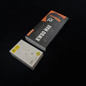 ساعت هوشمند 45 میلی متری مدل KW80 Max با بند سیلیکونی و شارژر