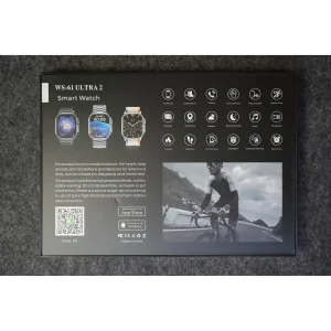 ساعت هوشمند مدل WS-61 ULTRA 2 به همراه 7 بند متنوع و شارژ بی سیم دارای دارای صفحه نمایش رنگی بند سیلیکون