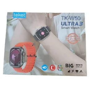 ساعت هوشمند 49 میلی متری تیکت مدل TK-W50  به همراه 6 بند سیلیکونی