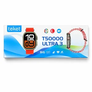 ساعت هوشمند 49 میلی متری تکت مدل T50000 Ultra3 با بند سیلیکونی