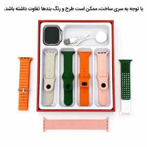 ساعت هوشمند 49 میلی متری زد تی مدل Seven Plus One 7+1 با بند سیلیکونی