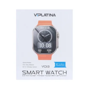 ساعت هوشمند 2.01 اینچ مدل VIPLATINA VO13 با بند سیلیکونی