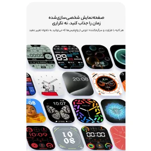 ساعت هوشمند 49 میلی متری مدل QX75 MAX با بند فلزی