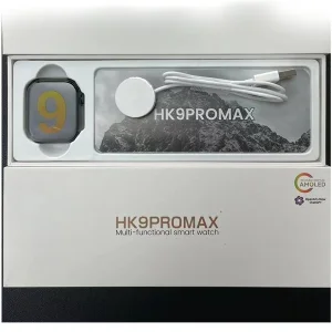 ساعت هوشمند ۴۶ میلیمتری مدل HK9 PROMAX با بند سیلیکونی و پارچه ای