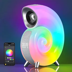 اسپیکر بلوتوثی شارژی قابل حمل مدل حلزونی RGB