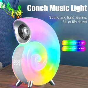 اسپیکر بلوتوثی شارژی قابل حمل مدل حلزونی RGB