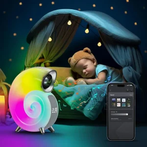 اسپیکر بلوتوثی شارژی قابل حمل مدل حلزونی RGB