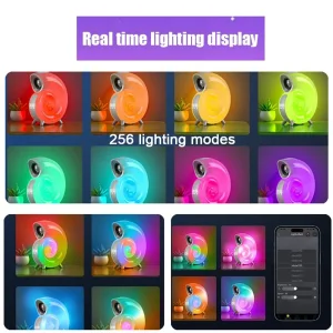 اسپیکر بلوتوثی شارژی قابل حمل مدل حلزونی RGB