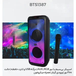 اسپیکر بلوتوثی قابل حمل مدل BTS-1387