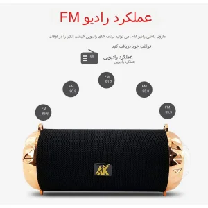 اسپیکر بلوتوثی قابل حمل مدل AK118
