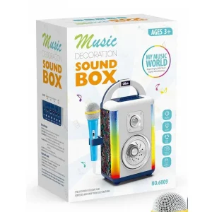 اسپیکر بلوتوثی قابل حمل مدل sound box طرح میکروفون دار