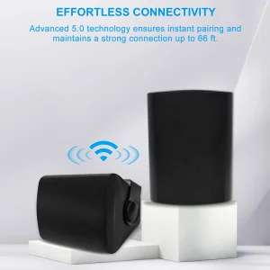 اسپیکر بلوتوثی قابل حمل مدل ‎HOS-501BTB بسته 2 عددی
