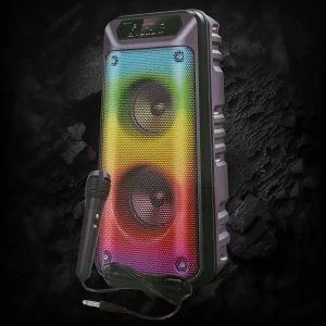اسپیکر بلوتوثی قابل حمل مدل FLAME-LIGHT-P0RTABLE