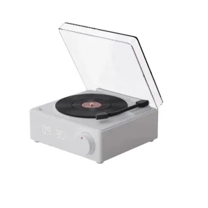 اسپیکر ساعت رترو طرح گرامافون مدل Vinyl X11