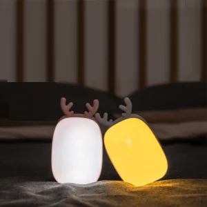 پاوربانک و چراغ خواب طرح گوزن مدل Deer ظرفیت 1200 میلی آمپر ساعت